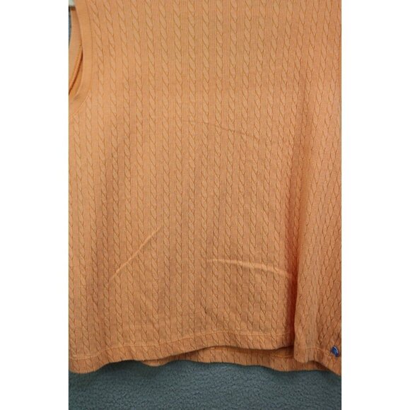 Lauren Ralph Lauren Orange Cable Knit Tank Top and Sweater Set-Size 3X - Picture 14 of 15